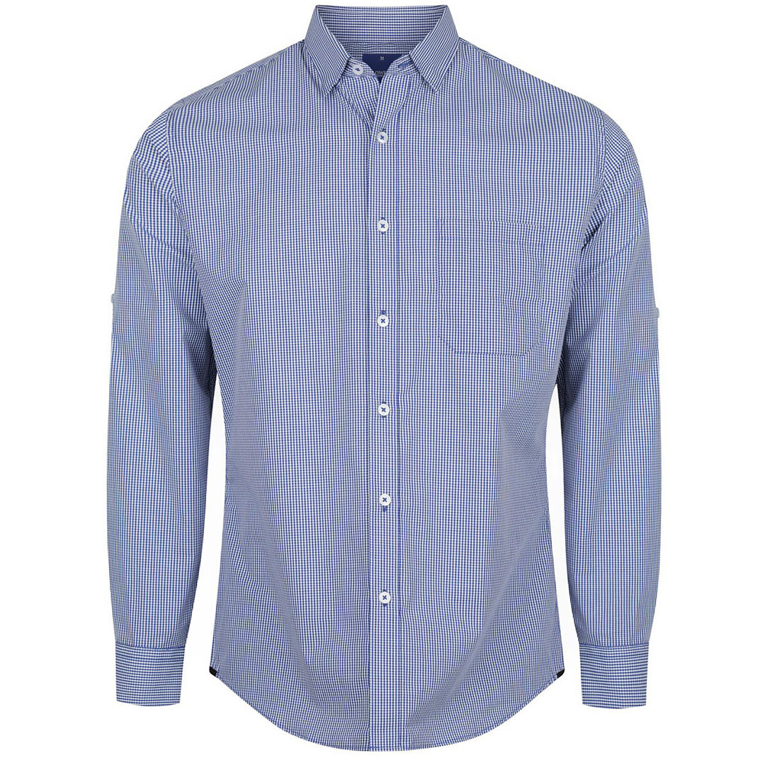 Gloweave The Westgarth Shirt | Mens | Long Sleeve | Slim Navy Shirts & Tops