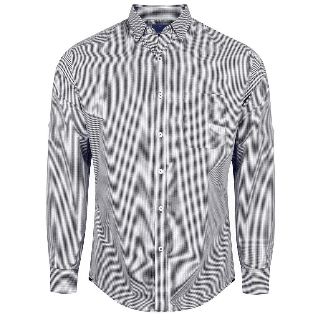 Gloweave The Westgarth Shirt | Mens | Long Sleeve | Slim Black Shirts & Tops
