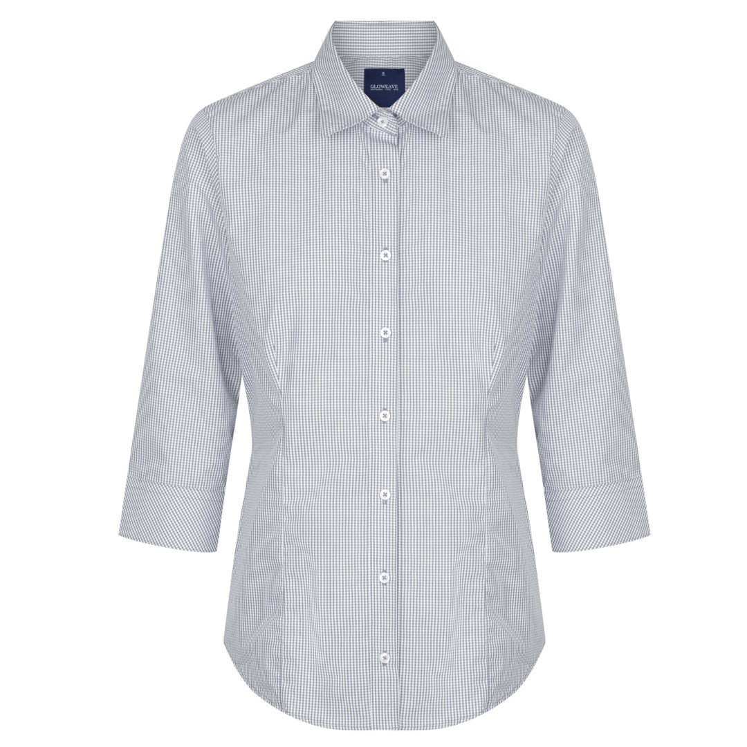 Gloweave The Westgarth Shirt | Ladies | 3/4 Sleeve | Classic Fit Grey Shirts & Tops