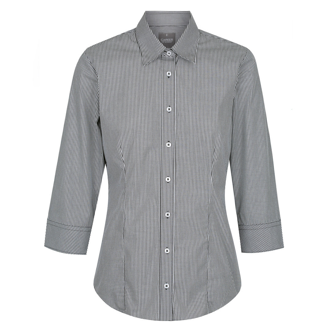 Gloweave The Westgarth Shirt | Ladies | 3/4 Sleeve | Classic Fit Black Shirts & Tops