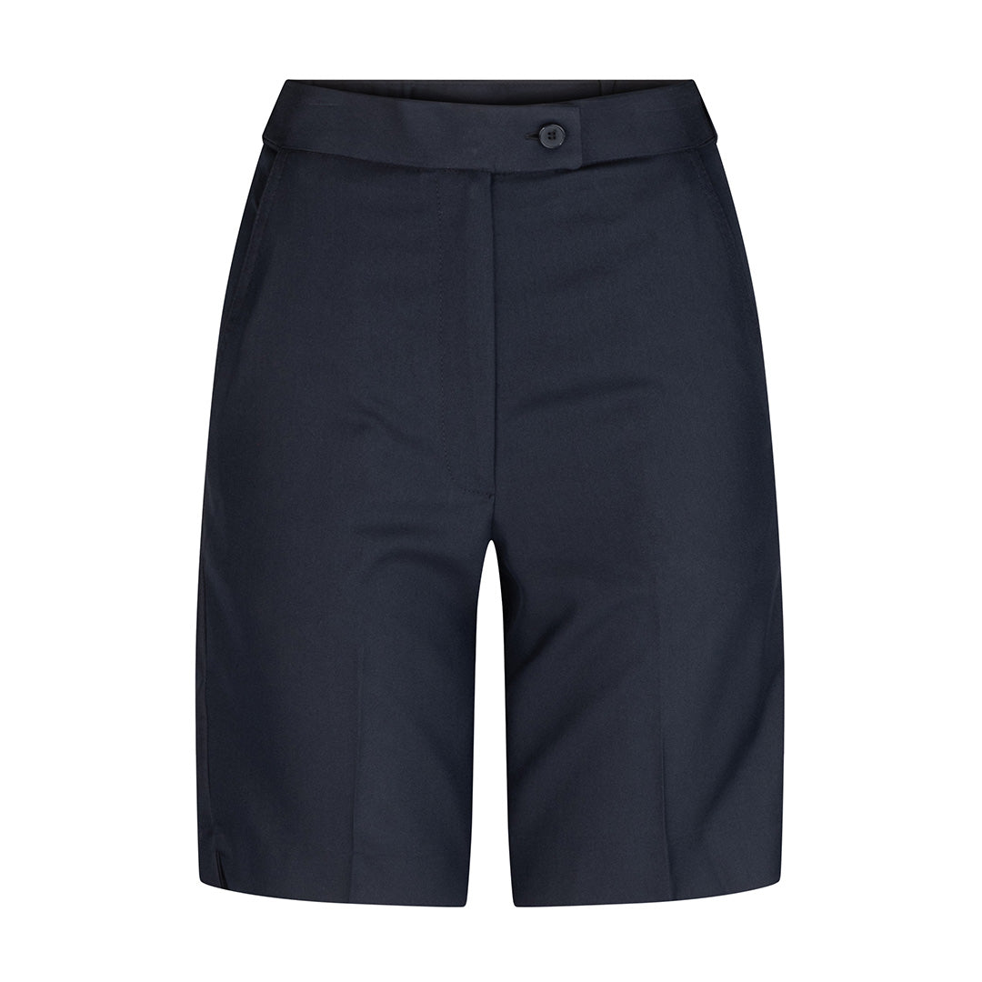 LSJ Collection The Flex Waist Short | Ladies | Poly Viscose Navy Shorts