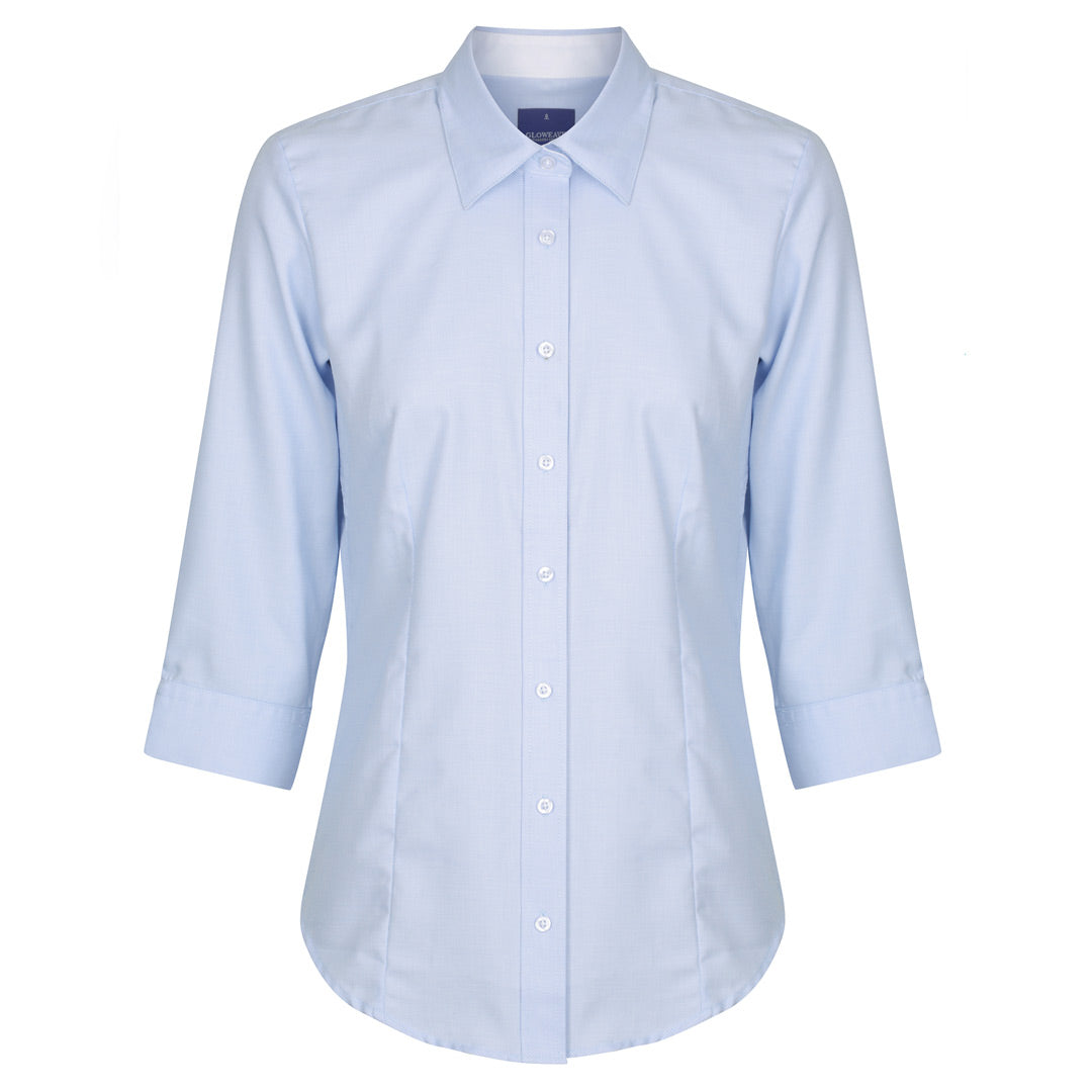 Gloweave The Landsdowne Shirt | Ladies | 3/4 Sleeve Sky Shirts & Tops