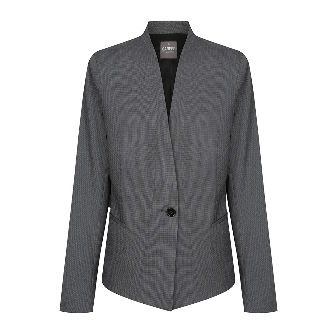 Gloweave The Elliot Crop Jacket | Ladies Charcoal Coats & Jackets