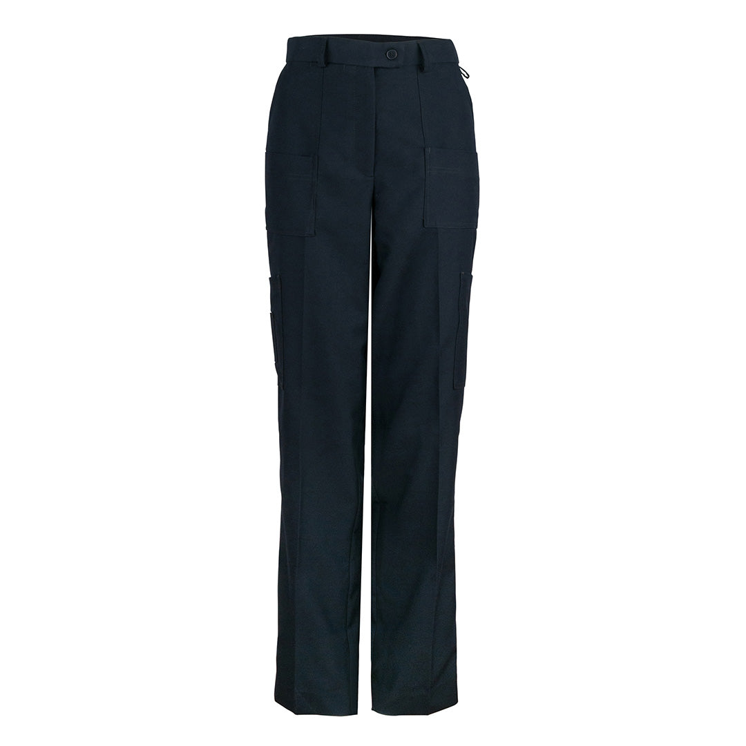 LSJ Collection The Multi Pocket Pant | Ladies | Poly Viscose Navy Pants