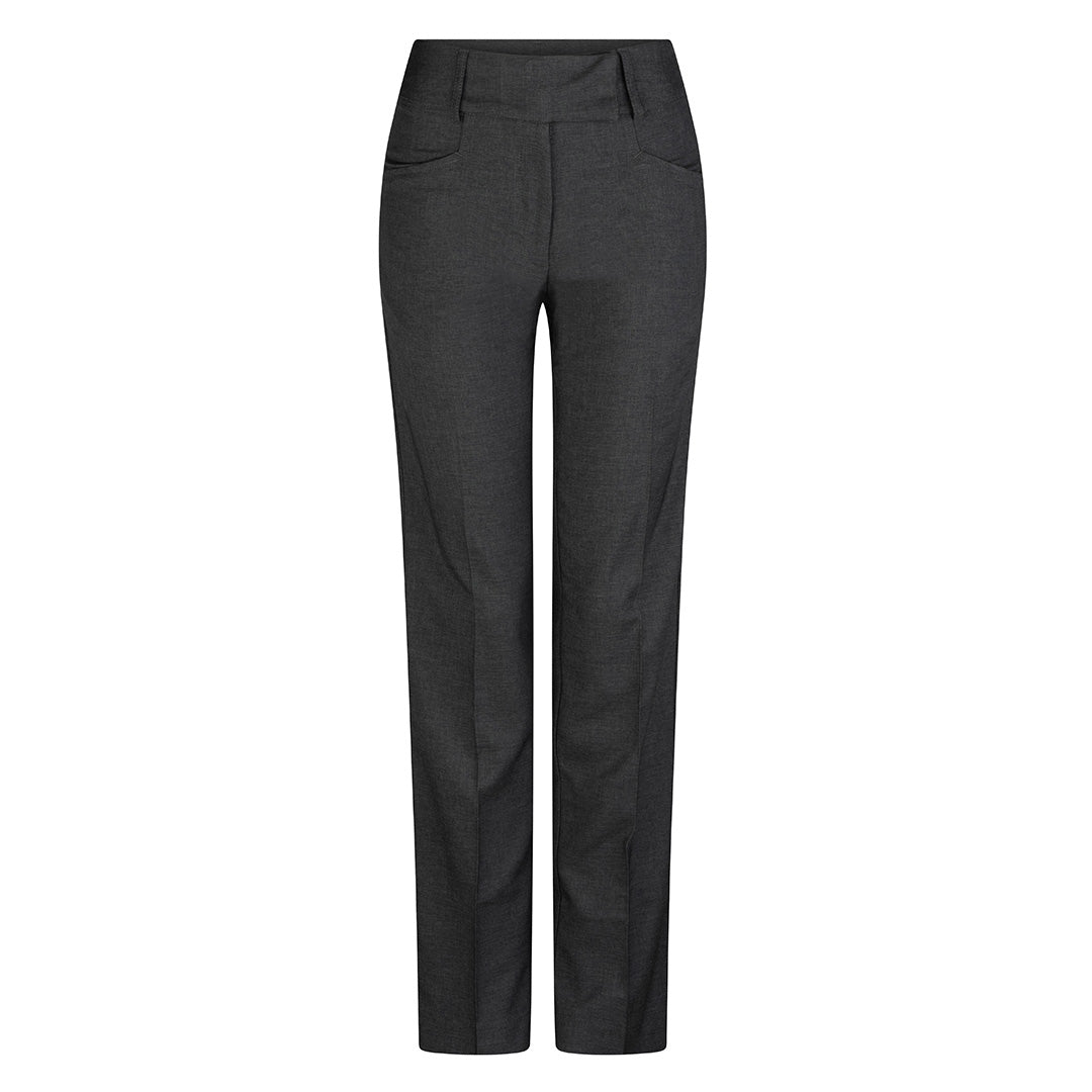 LSJ Collection The Mid Rise Relaxed Pant | Ladies | Mechanical Stretch Charcoal Pants