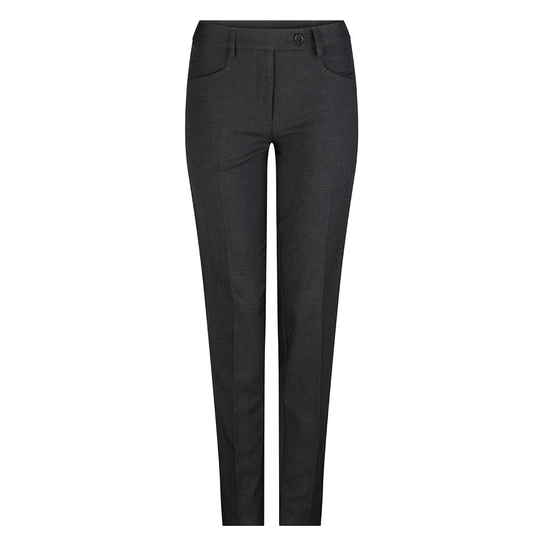 LSJ Collection The Slim Leg Low Rise Pant | Ladies | Mechanical Stretch Charcoal Pants