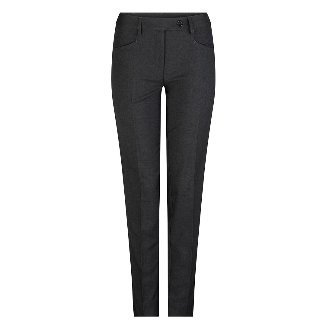 LSJ Collection The Slim Leg Low Rise Pant | Ladies | Wool Charcoal Pants
