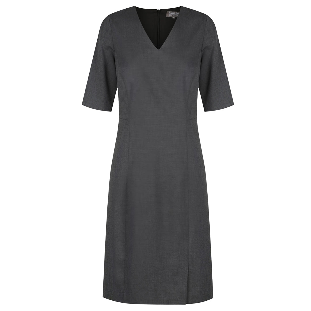 Gloweave The Elliot Short Sleeve Dress Charcoal Dresses