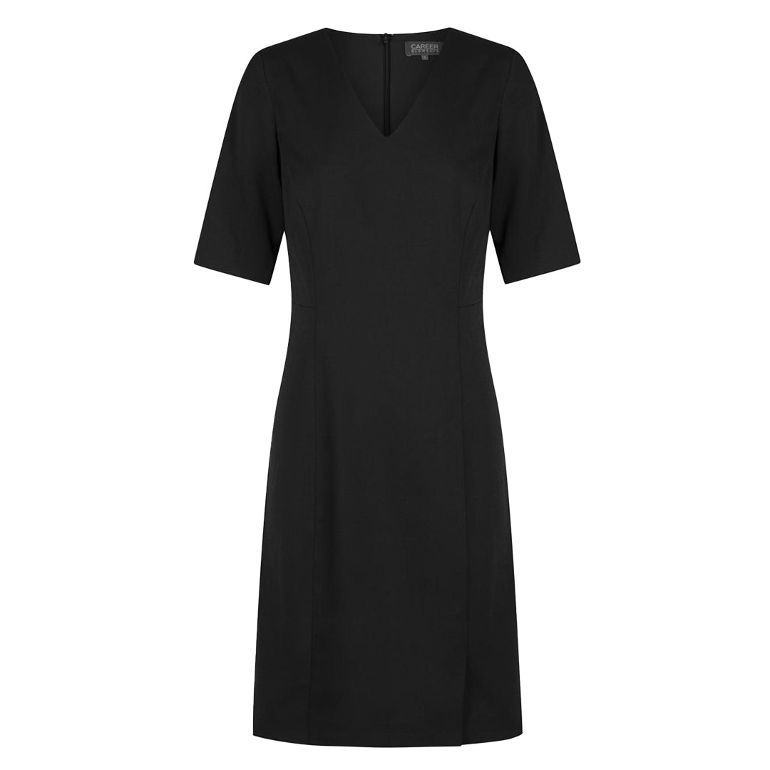 Gloweave The Elliot Short Sleeve Dress Black Dresses