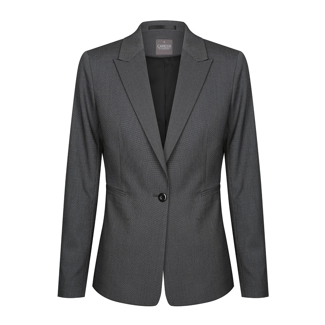 Gloweave The Elliot Single Button Jacket | Ladies Charcoal Coats & Jackets