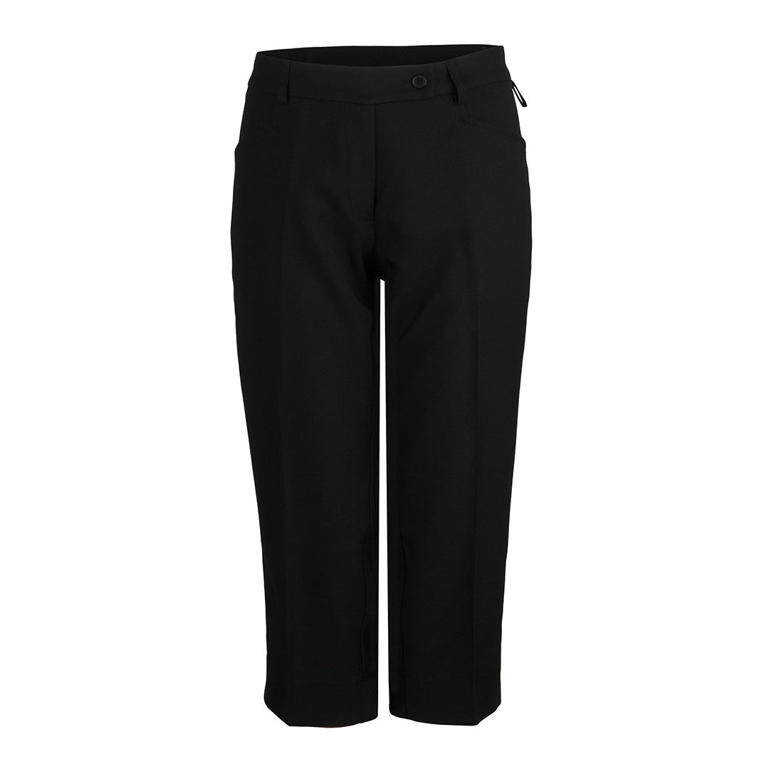 LSJ Collection The Slim Leg Capri Pant | Ladies | Mechanical Stretch Black Pants