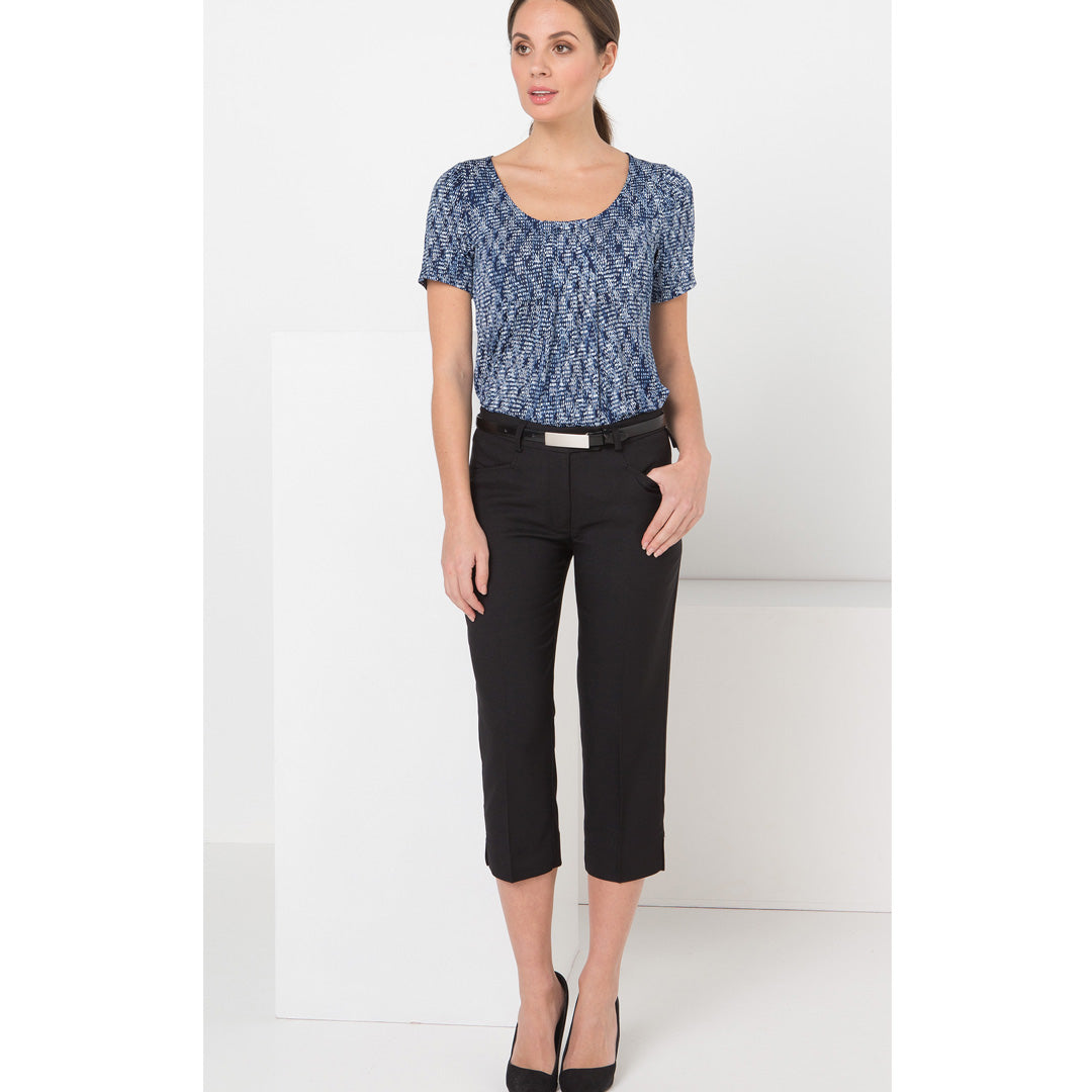 LSJ Collection The Slim Leg Capri Pant | Ladies | Mechanical Stretch Pants