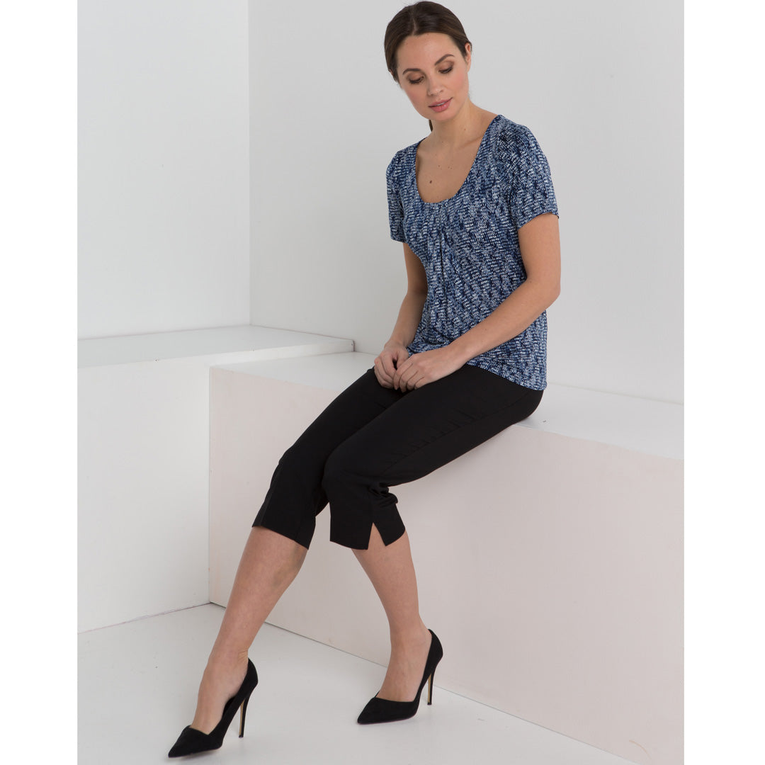LSJ Collection The Slim Leg Capri Pant | Ladies | Mechanical Stretch Pants