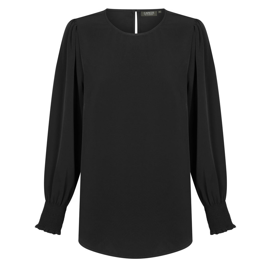 Gloweave The Freya | Ladies | Long Sleeve Black Shirts & Tops
