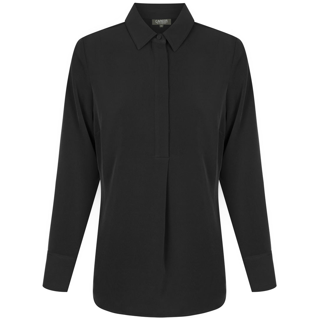 Gloweave The Quinn Top | Ladies | Long Sleeve Black Shirts & Tops