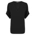 Gloweave The Reese V Neck Top | Ladies | Short Sleeve Black Shirts & Tops