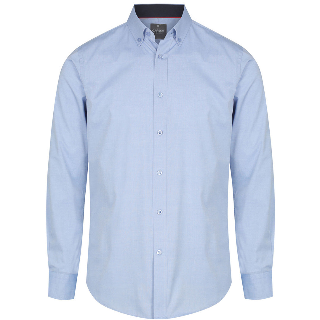 Gloweave The Bradford Shirt | Mens | Slim Fit | Long Sleeve Sky Shirts & Tops