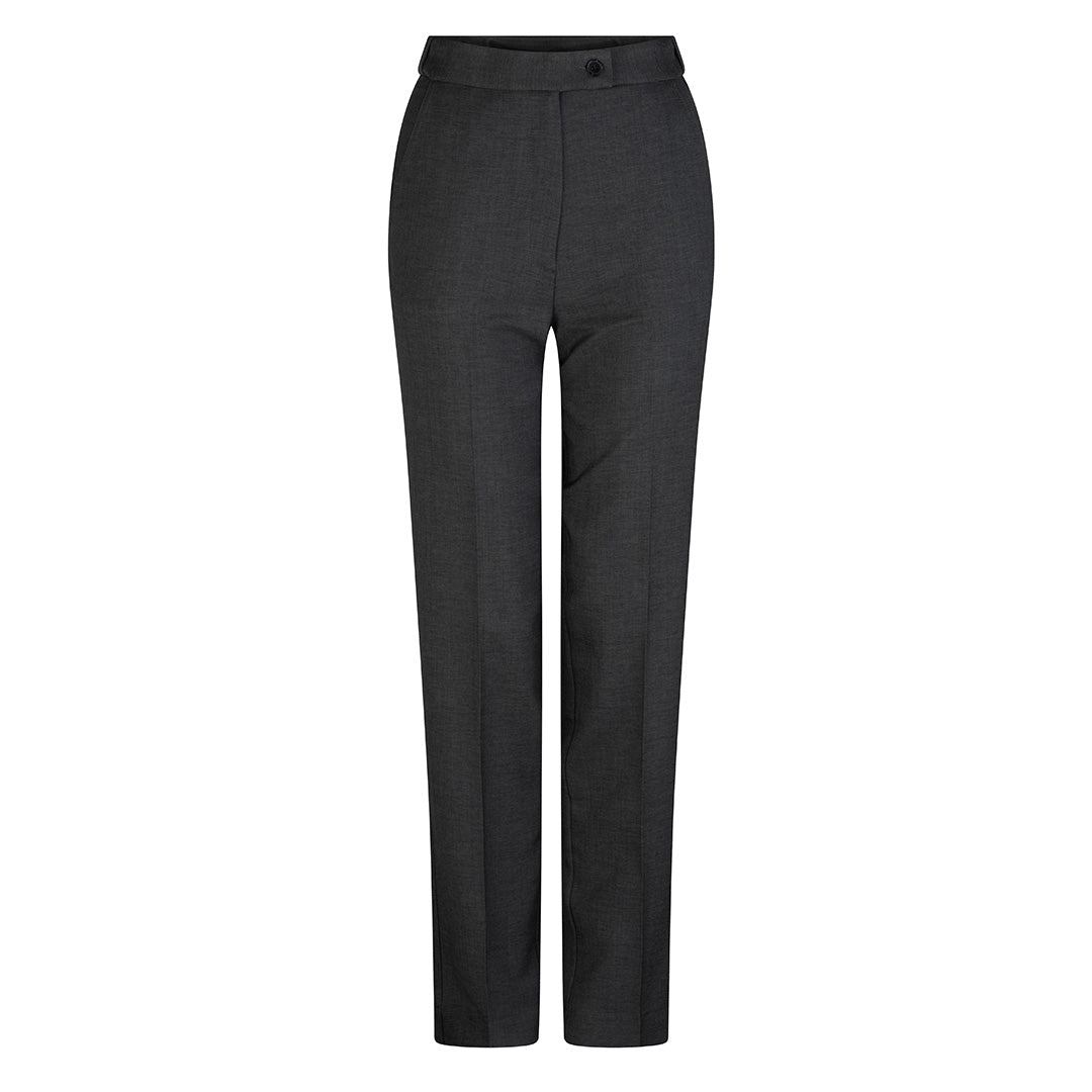 LSJ Collection The Flex Waist Straight Leg Pant | Ladies | Mechanical Stretch Charcoal Pants