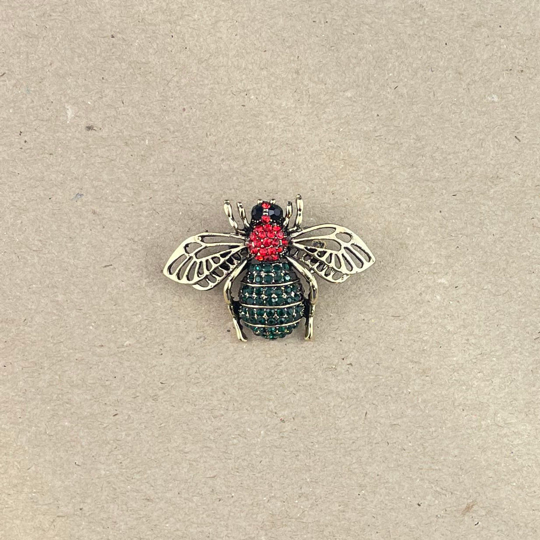 House of Uniforms Bee Becky | Brooch Green Brooches & Lapel Pins