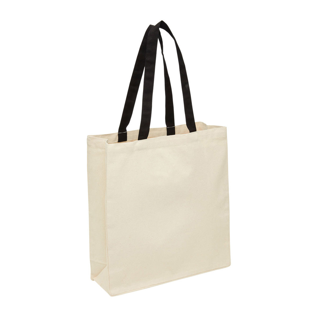 Legend The Heavy Duty Canvas Tote Bag Black/Natural Shopping Totes