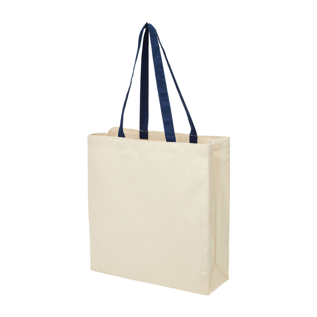 Legend The Heavy Duty Canvas Tote Bag Navy/Natural Shopping Totes
