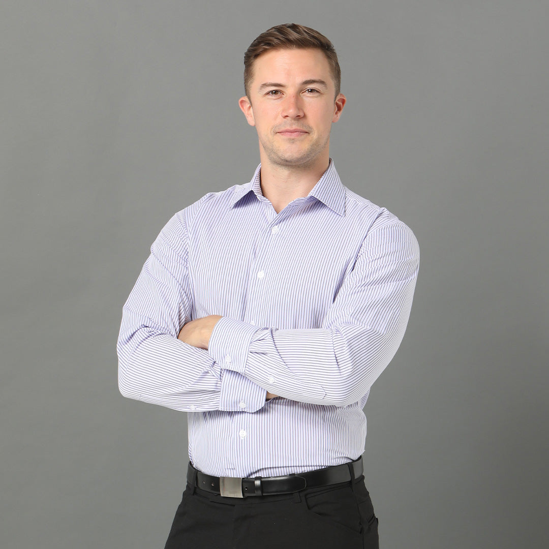 LSJ Collection The Bourke Street Shirt | Mens | Long Sleeve | Euro Fit Shirts & Tops