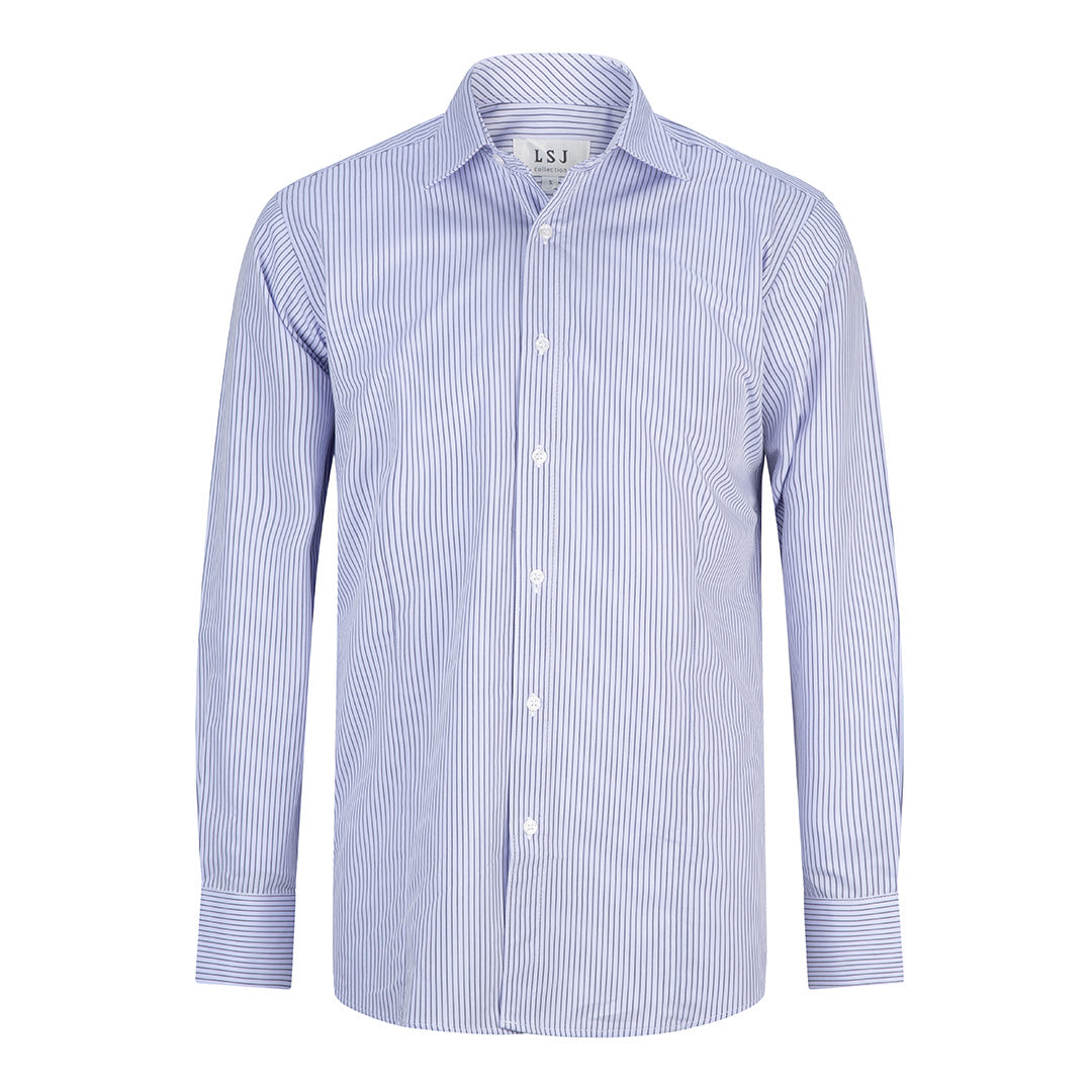 LSJ Collection The Bourke Street Shirt | Mens | Long Sleeve | Euro Fit Wisteria Shirts & Tops