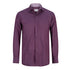 LSJ Collection The End on End Shirt | Mens | Long Sleeve | Euro Fit Plum Shirts & Tops