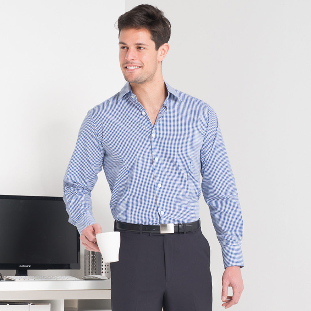 LSJ Collection The Gingham Check Shirt | Mens | Long Sleeve | Classic Fit Shirts & Tops