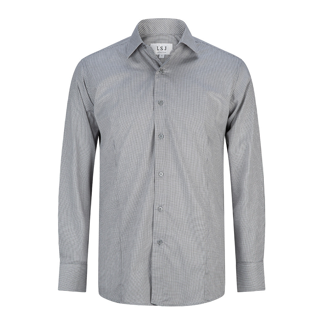 LSJ Collection The Lonsdale Shirt | Mens | Long Sleeve | Classic Fit Charcoal Shirts & Tops