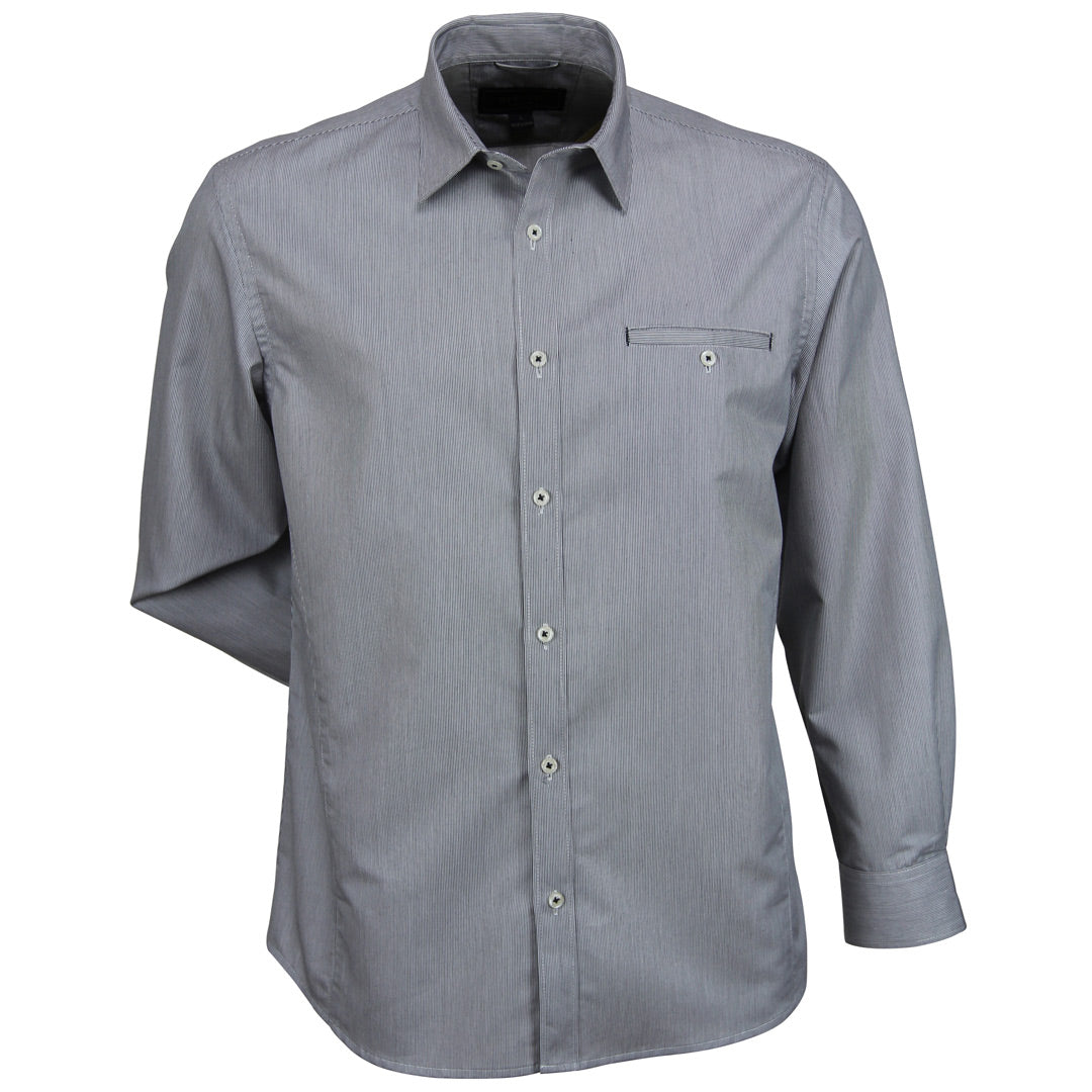 Stencil The Empire Shirt | Mens | Long Sleeve Grey/Charcoal Shirts & Tops