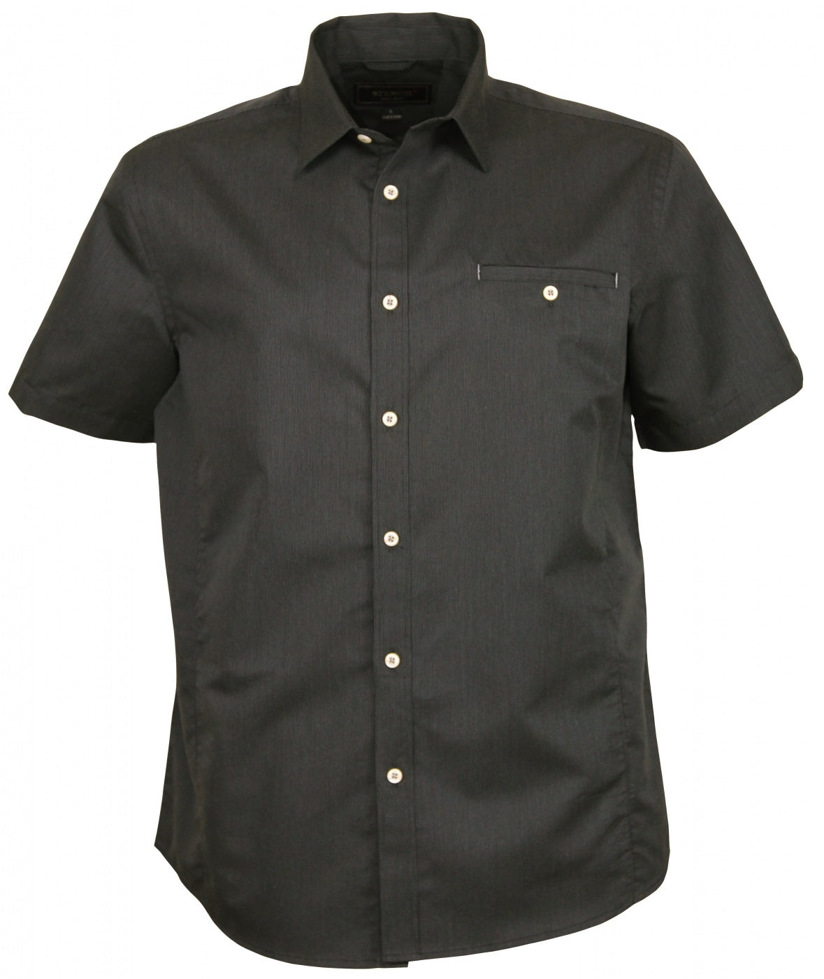 Stencil The Empire Shirt | Mens | Short Sleeve Charcoal/Grey Shirts & Tops