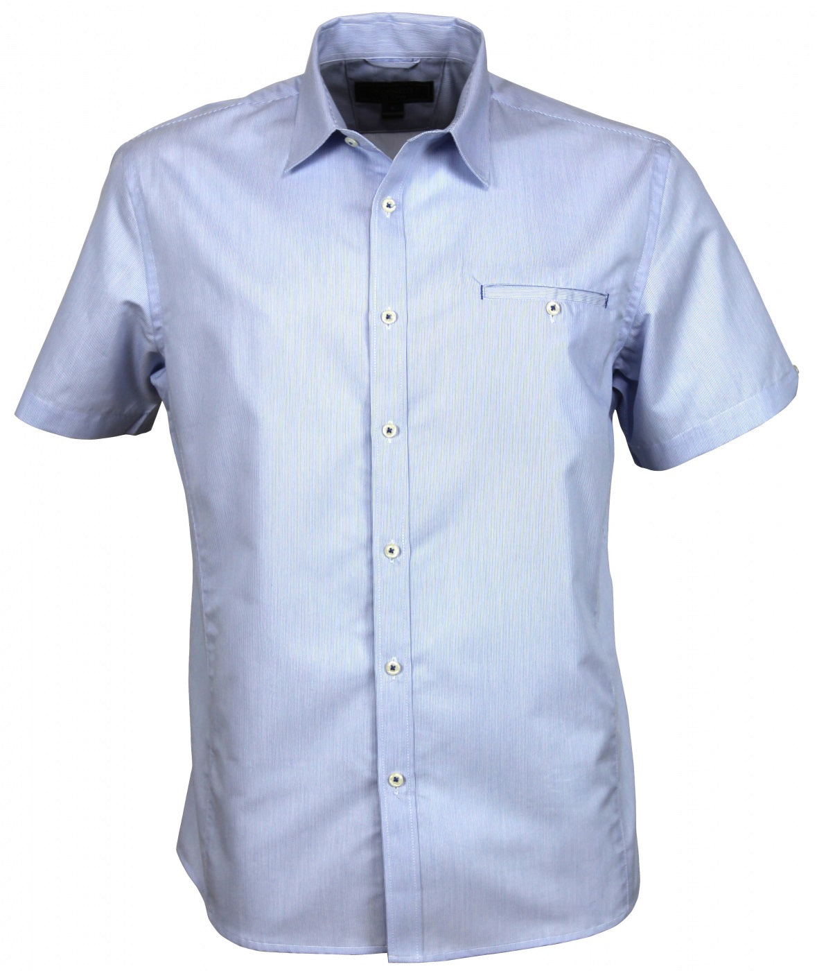 Stencil The Empire Shirt | Mens | Short Sleeve Sky/Navy Shirts & Tops