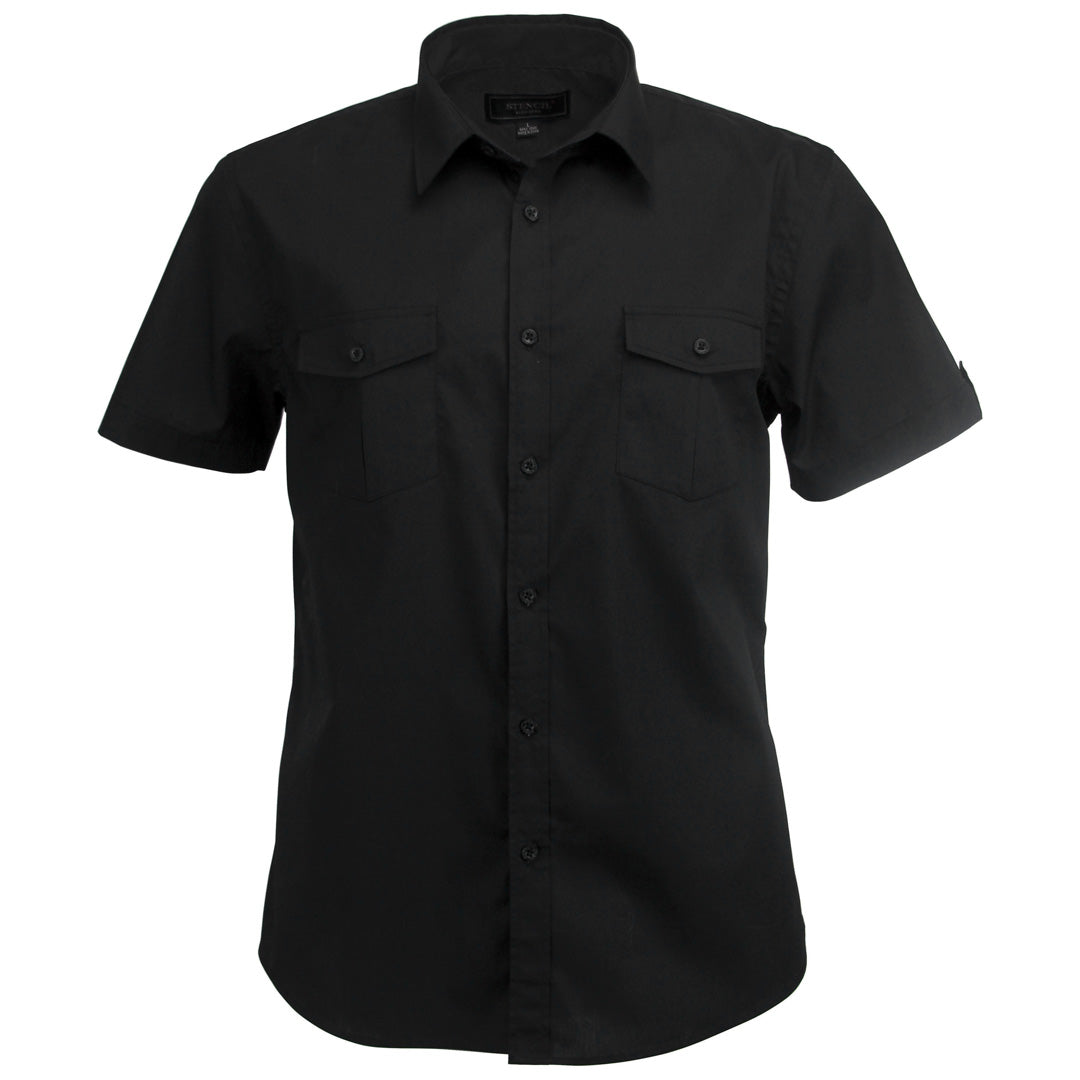 Stencil The Hospitality Nano Shirt | Mens | Short Sleeve Black Shirts & Tops