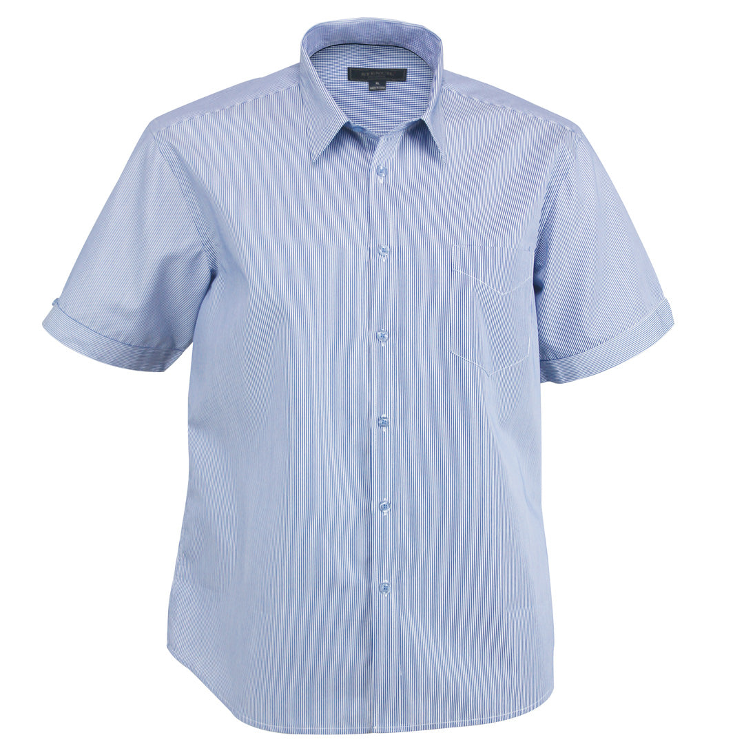 Stencil The Inspire Shirt | Mens | Short Sleeve Mid Blue Shirts & Tops