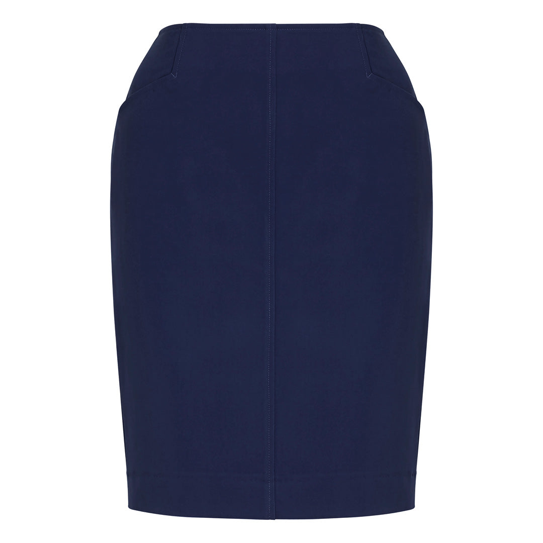 Biz Corporates The Siena Pencil Skirt | Ladies Marine Blue Skirts