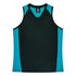Aussie Pacific The Premier Singlet | Ladies Black/Teal Shirts & Tops