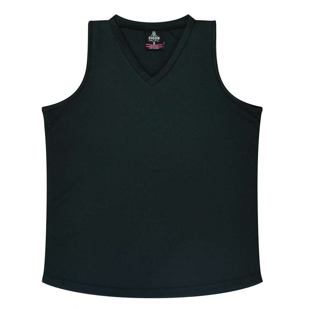 Aussie Pacific The Botany Singlet | Ladies Black Shirts & Tops