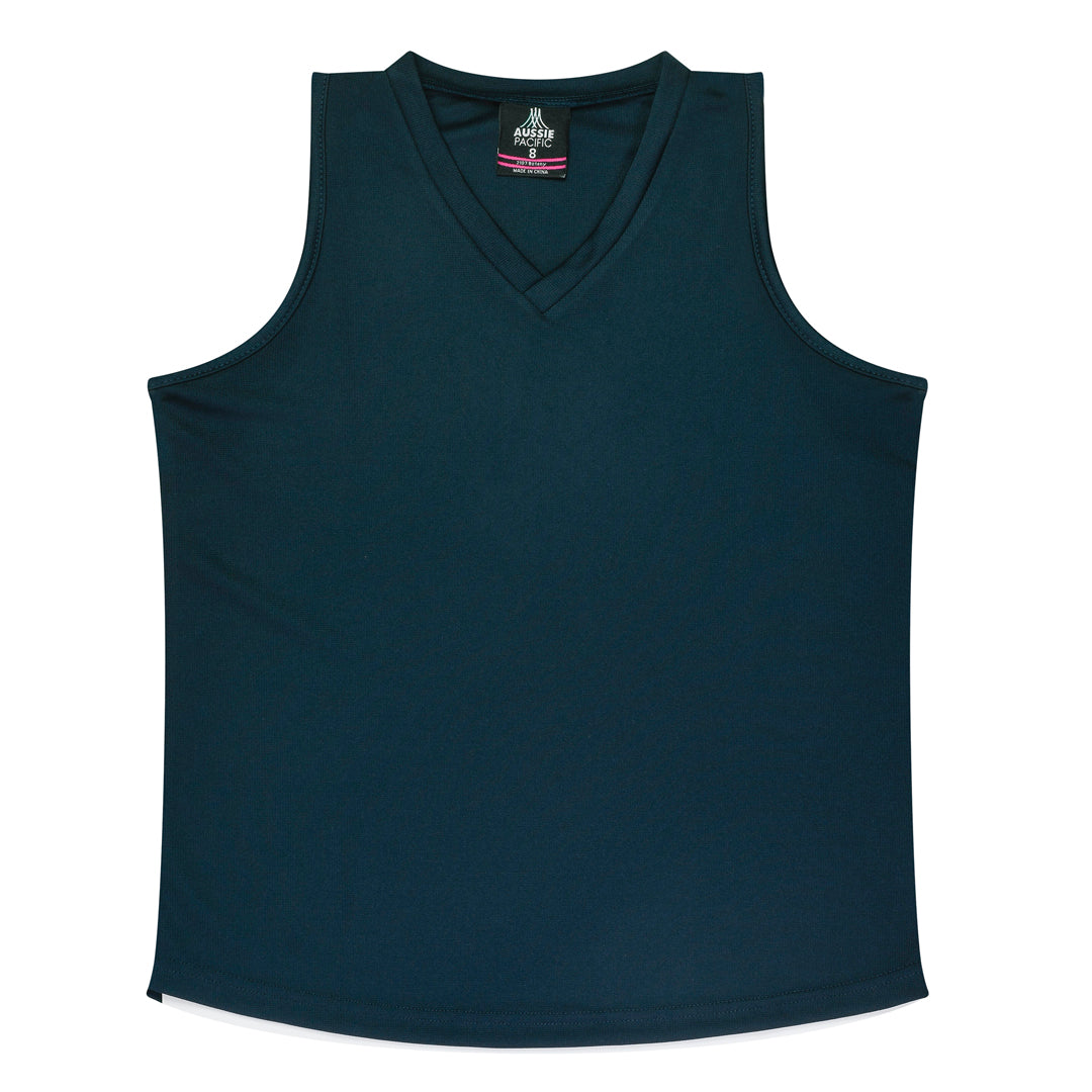 Aussie Pacific The Botany Singlet | Ladies Navy Shirts & Tops
