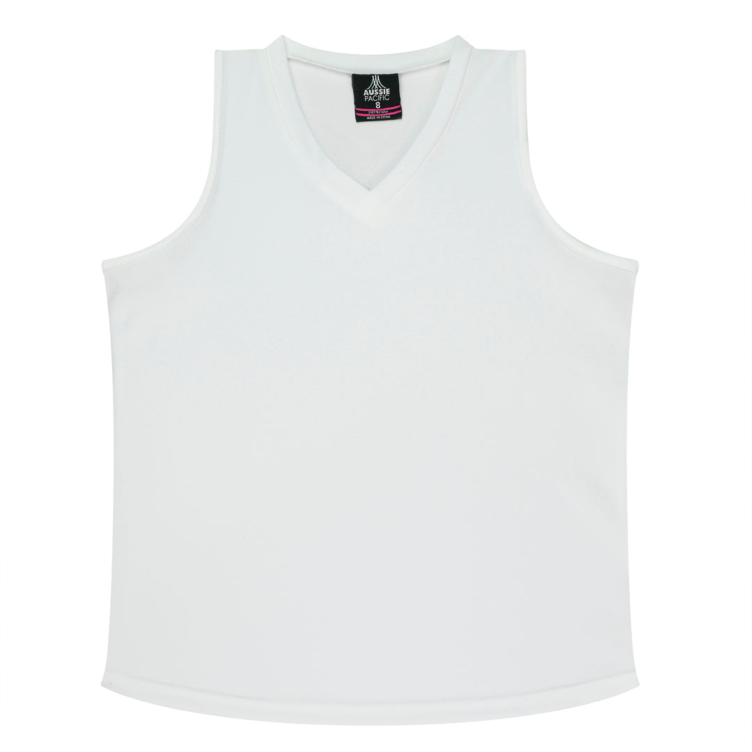 Aussie Pacific The Botany Singlet | Ladies White Shirts & Tops