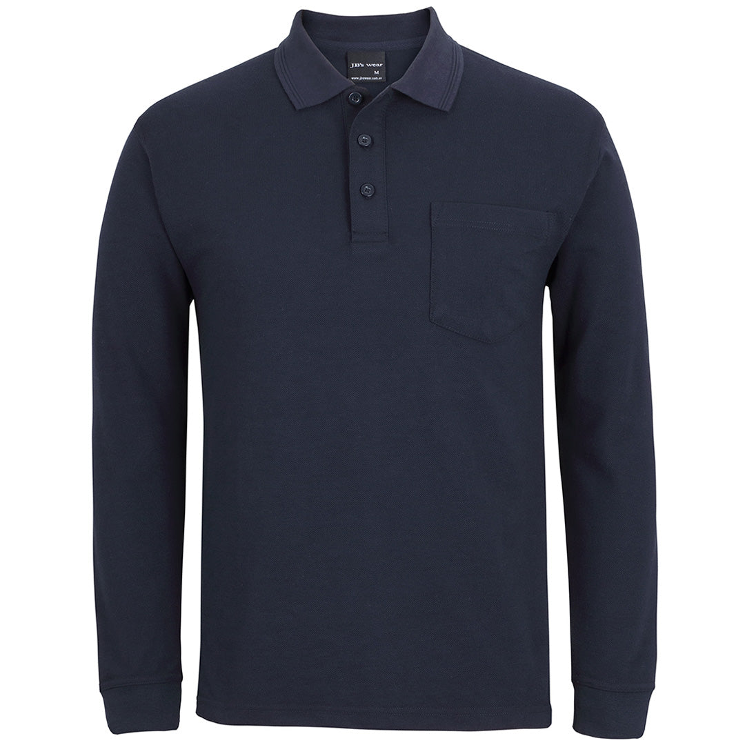 Jbs Wear The Pique Pocket Polo | Long Sleeve | Unisex Navy Shirts & Tops