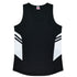 Aussie Pacific The Tasman Singlet | Ladies Black/White Shirts & Tops