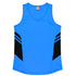 Aussie Pacific The Tasman Singlet | Ladies | Blue Base Cyan/Black Shirts & Tops