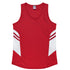 Aussie Pacific The Tasman Singlet | Ladies | Clearance Red/White Shirts & Tops