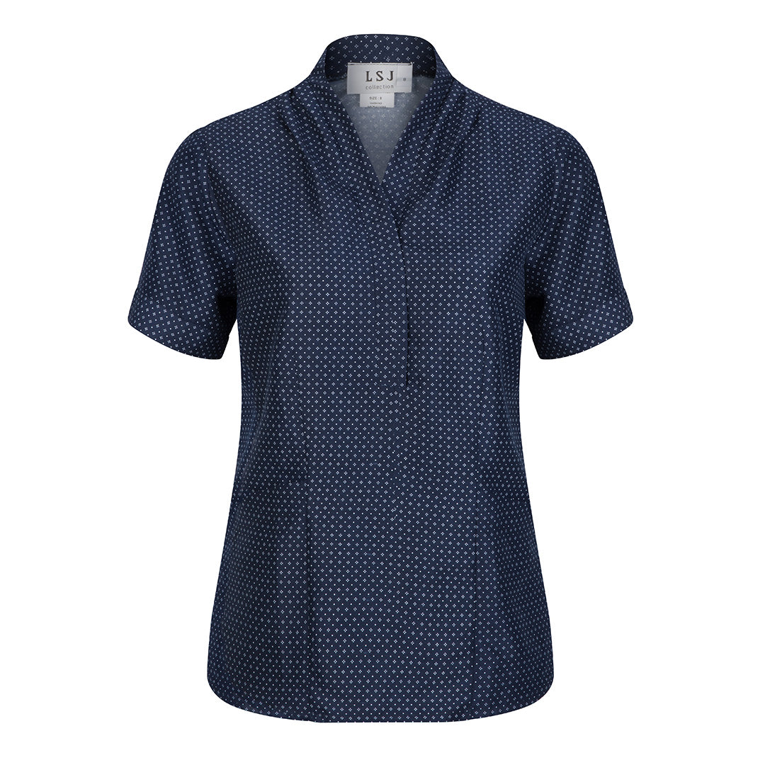 LSJ Collection The Flinders Tunic Top | Ladies | Short Sleeve Navy Shirts & Tops