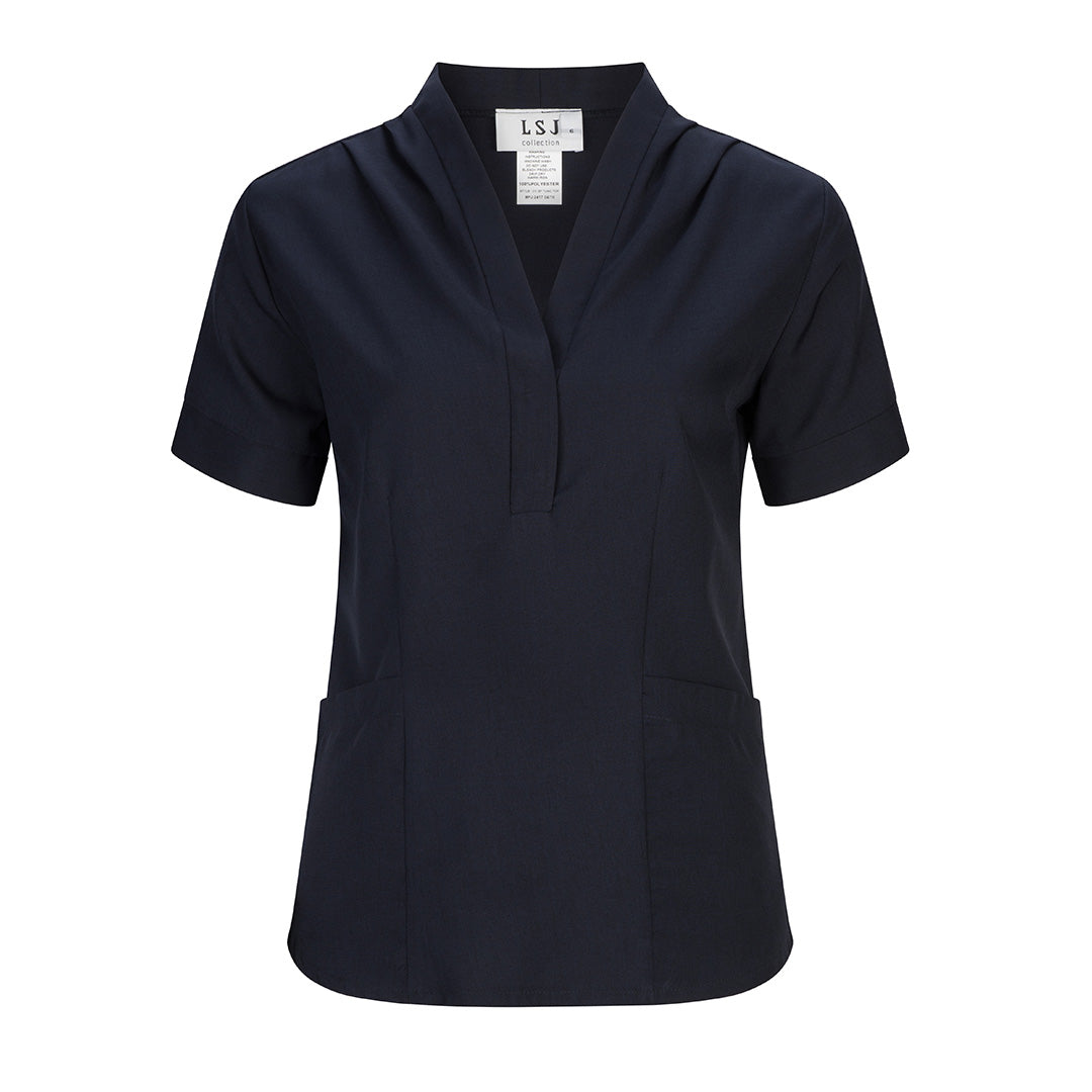 LSJ Collection The Stretch Freedom Tunic | Ladies Navy Shirts & Tops