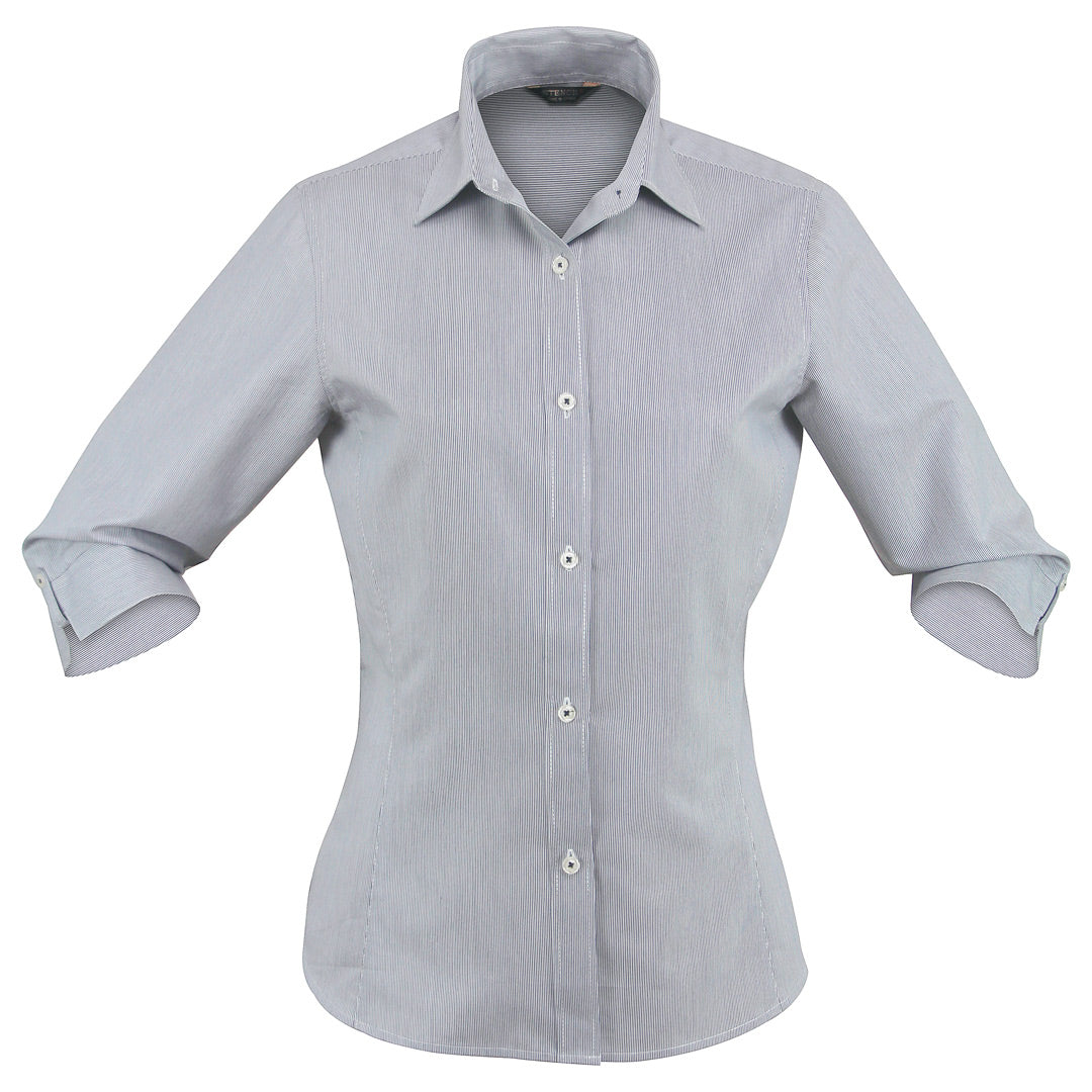 Stencil The Empire Shirt | Ladies | 3/4 Sleeve Grey/Charcoal Shirts & Tops