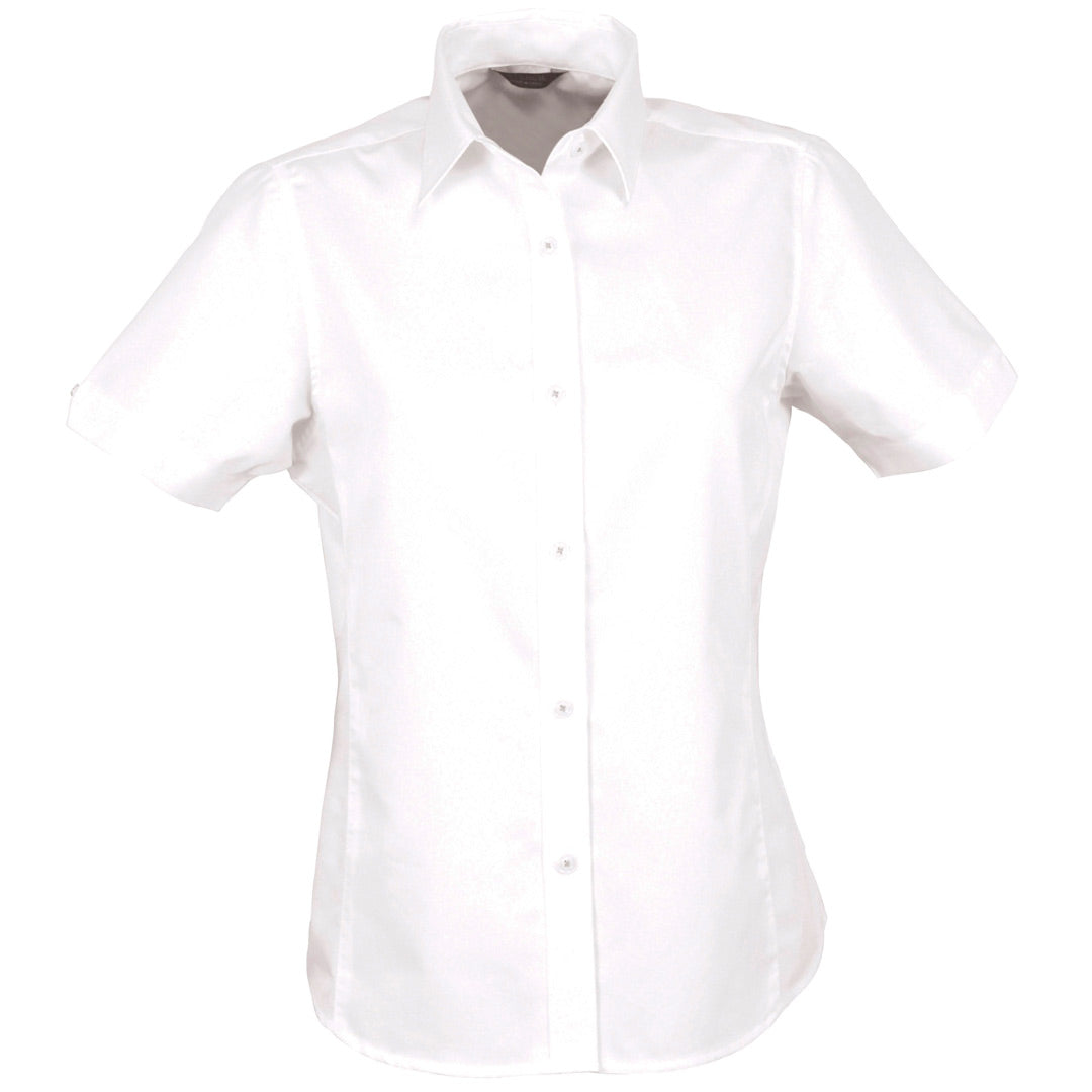 Stencil The Empire Shirt | Ladies | Short Sleeve White/White Shirts & Tops