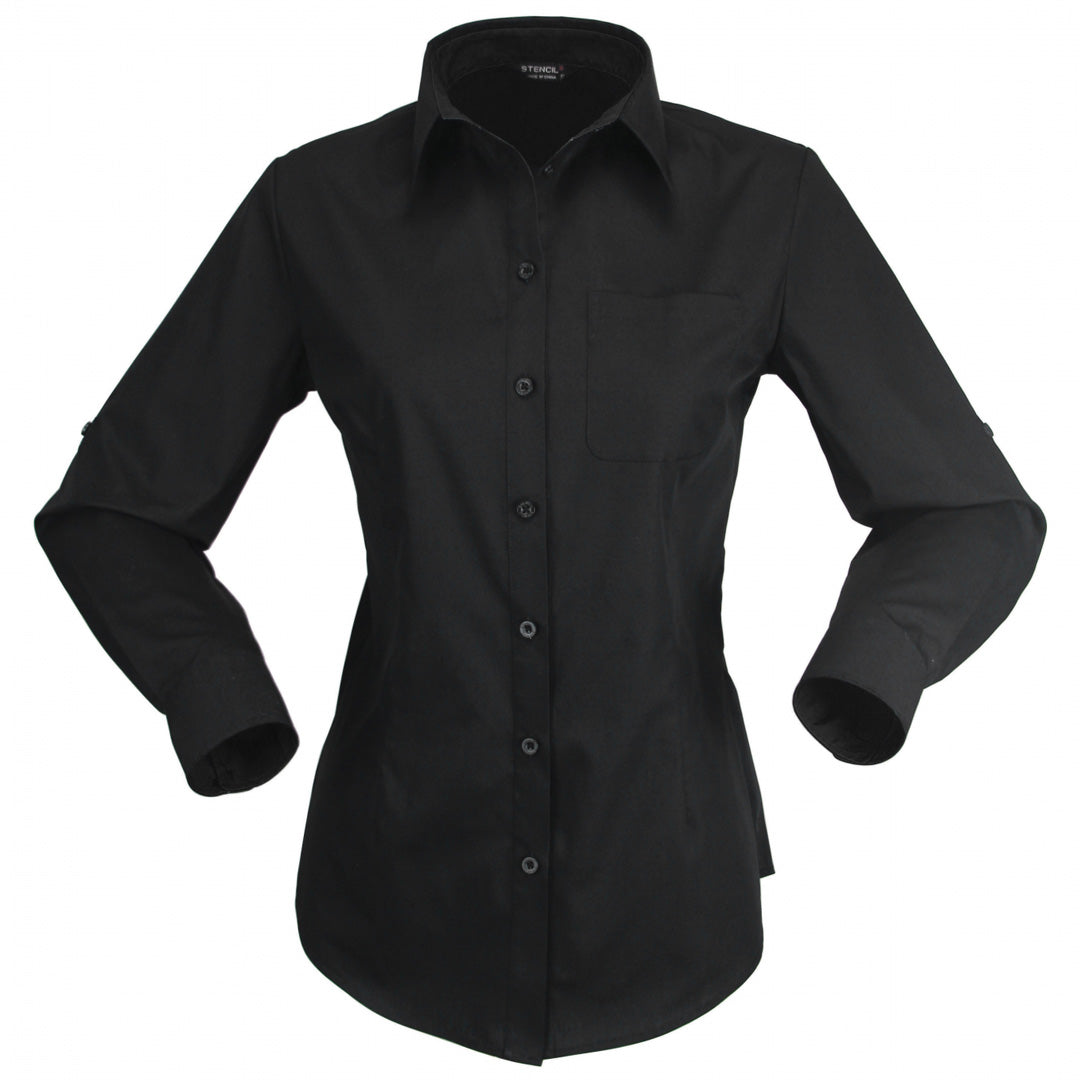 Stencil The Hospitality Nano Shirt | Ladies | Long Sleeve Black Shirts & Tops