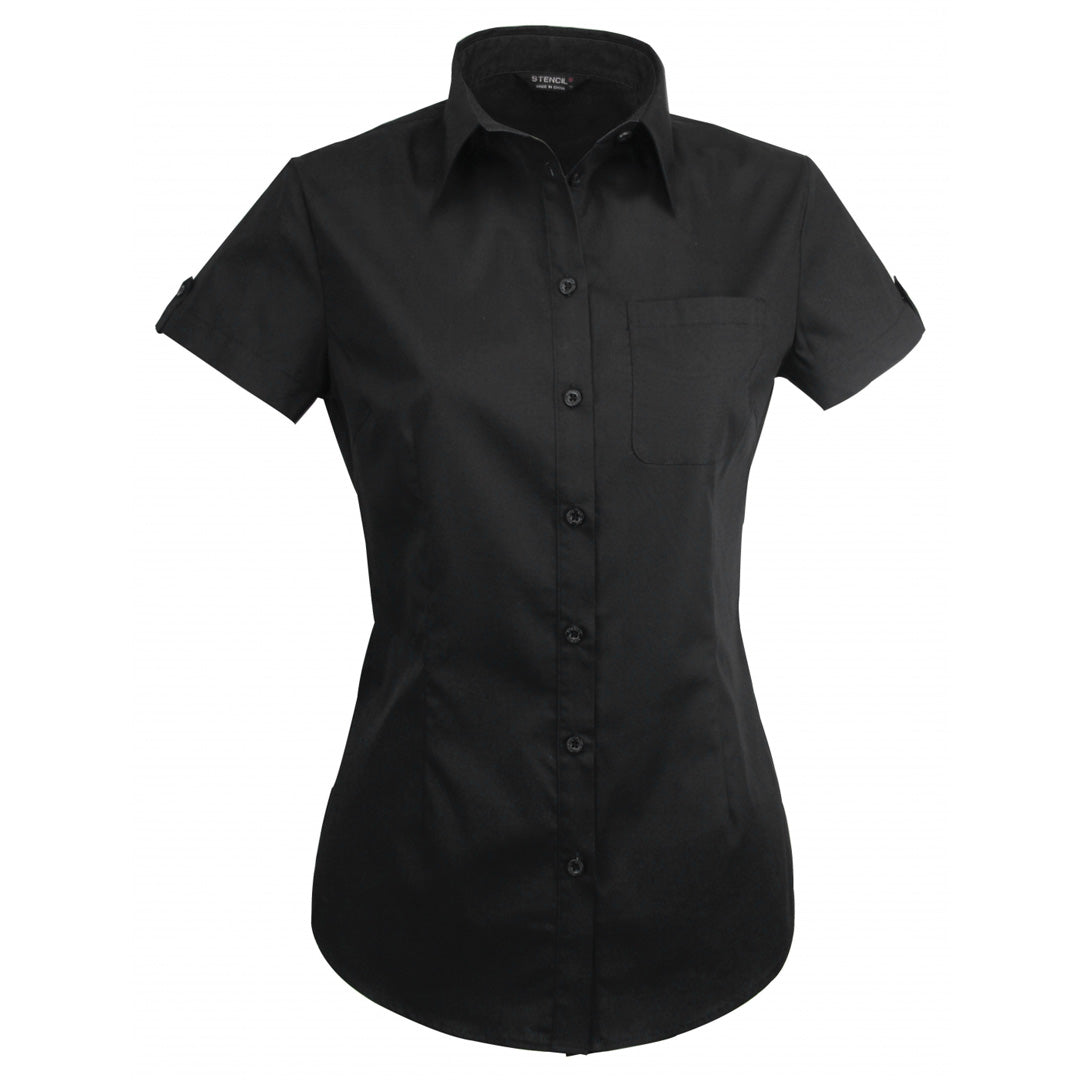 Stencil The Hospitality Nano Shirt | Ladies | Short Sleeve Black Shirts & Tops